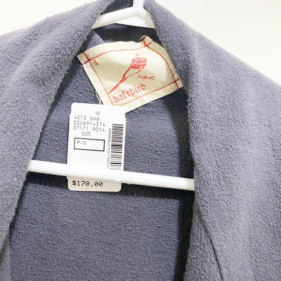 NWT Baftbird Unique Convertible 100% Cotton Shrug Grey Blue S/M - Picture 5 of 14